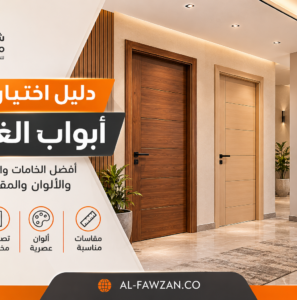 اكتشف كيفية اختيار أبواب خشب للغرف، من الخامات والتصاميم المودرن إلى الألوان والمقاسات والخصوصية، مع نصائح لتنسيق الأبواب مع ديكور منزلك.